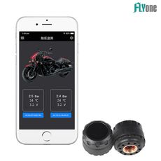 FLYone GT750藍芽版 手機APP連接 無線TPMS 摩托車胎壓偵測器