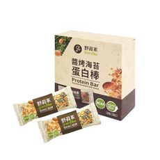 【野菽家】醬烤海苔蛋白棒(能量棒/健身必備/蛋白質補充老少咸宜)