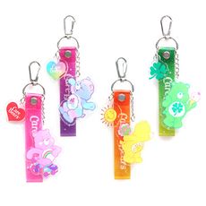 美國 CareBears 彩虹熊果凍吊飾 裝飾品 配件 鑰匙圈 手腕帶