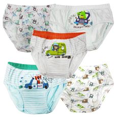 BabyPark 韓國純棉兒童內褲-動物園(五件組) 三角褲 男孩內褲 台灣商檢合格