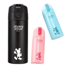 迪士尼米奇系列雙蓋不鏽鋼保溫杯360ml 隨手杯 隨手壺 WD-3296A 保冷 水壺 水杯 杯子