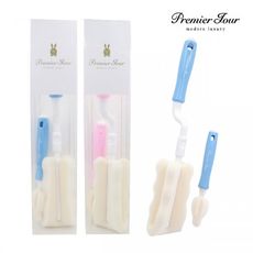 韓國Premier高密度泡棉360度旋轉奶瓶刷組 杯子刷