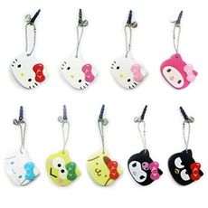 日本Sanrio HELLOKITTY大頭鏡子吊飾 韓國製造