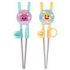 韓國Pinkfong 鯊魚寶寶不鏽鋼學習筷 韓國製造 筷子