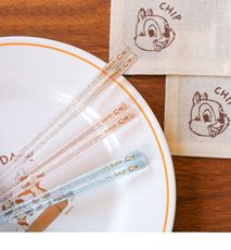 LILFANT 迪士尼 奇奇蒂蒂 水晶筷子3雙組合 環保餐具
