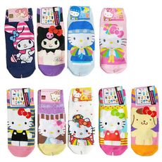 HelloKitty 大圖襪 短襪 船型襪 淺口船襪 襪子 韓國製造