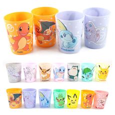 寶可夢 杯子7入組 水杯 漱口杯 學習杯 Pokemon 皮卡丘 伊布 卡比獸 妙娃種子 超夢