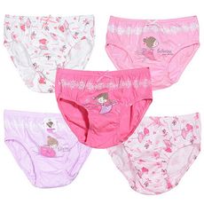 BabyPark 韓國純棉兒童內褲(五件組)-我愛芭蕾 三角褲