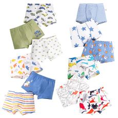 BabyPark 純棉男孩四角褲3件組 內褲 平角褲