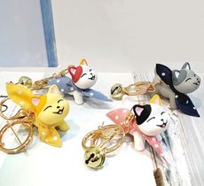 絲巾貓咪鑰匙圈 貓咪錀匙圈 絲巾貓咪 絲巾貓 鑰匙圈 鑰匙扣 動物鑰匙圈 擺飾 掛飾