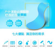 海波麗運動鞋墊 雙面透氣抗菌鞋墊