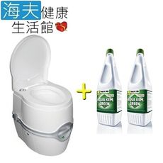 【海夫】Porta Potti Excellence 豪華型 電動泵攜帶型沖水馬桶+排泄物分解劑x2