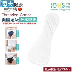 【海夫健康生活館】IOHS十分幸福 Threaded Armor 美國尿用內褲吸水襯墊 S/M