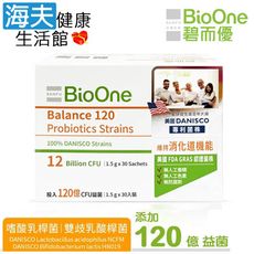 【海夫】BioOne 碧而優 120億 Balance消化道機能益生菌 (1.5g/包X30包)