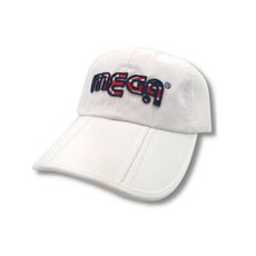 【海夫健康生活館】MEGA GOLF 便利可折疊 三折高爾夫球帽 白色款(MG-5211)