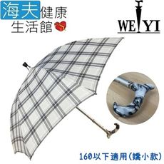 【海夫】Weiyi 志昌 壓克力 耐重抗風 高密度抗UV 鑽石傘 時空銀 嬌小款(JCSU-F02)