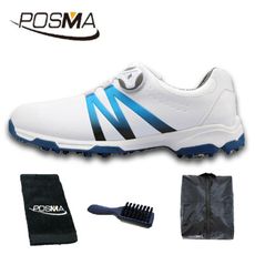高爾夫男士球鞋 漸變色 旋轉鞋帶 防水透氣   GSH101WBLU