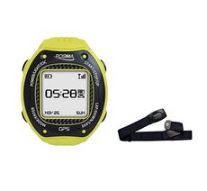 POSMA GPS戶外運動跑步專用錶 黃色款 搭 心率感測器 W3Y+BHR