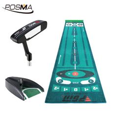 POSMA 高爾夫室內果嶺推桿天鵝絨練習墊 數字圖案 ( 60cm X 100 cm) 訓練組合 P