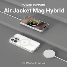 【 IPhone15系列】POWER SUPPORT MagSafe專用Hybrid透明雙料保護殼