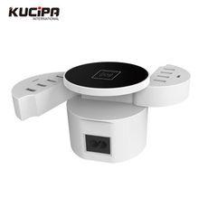 KUCIPA  組合式無線充電器 8孔USB +2孔Type-C 便攜式HUB 旅行快速智慧充電