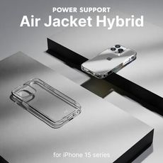 【IPhone 15系列】POWER SUPPORT Hybrid透明雙料保護殼