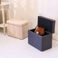 【BuyJM】台灣製造貓抓皮耐磨寬49cm掀蓋椅/收納箱/穿鞋椅/沙發-2色可選