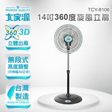 大家源14吋360度旋風立扇