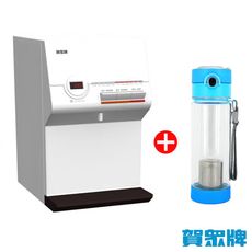 送！基本安裝+600ml水壺【賀眾牌】智能型微電腦桌上溫熱純水飲水機 UR-672BW-1