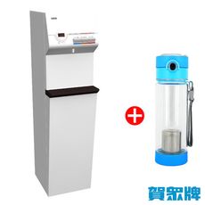 送！基本安裝+600ml水壺【賀眾牌】微電腦冰溫熱磁化落地型飲水機 UR-632AW-1