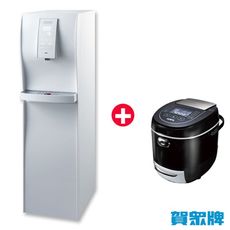 送基本安裝+6人份電子鍋【賀眾牌】直立式極緻淨化冰溫熱飲水機 UN-6802AW-1