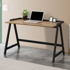 【MUNA】簡約4.2尺鐵框書桌/工作桌(共兩色)