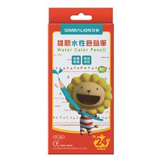 雄獅水性色鉛筆  紙盒 - 24色