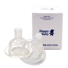 【韓國 Happy baby】母感體驗分流式防嗆奶嘴 2入裝