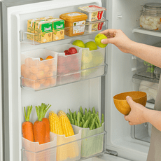 【新品免運】冰箱側門儲物收納盒 冰箱收納盒 冰箱收納架 冰箱食物收納盒 水果蔬菜收納盒 收納 冰箱