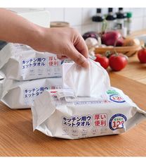 【新品免運】日本品牌廚房濕紙巾 抽取式廚房紙巾 一次性廚房清潔濕巾 濕紙巾 紙巾 抹布 120抽