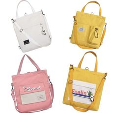 流行時尚韓版多功能大容量帆布包 通勤包 書包 後背包 四用包 手提包