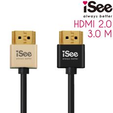 iSee HDMI2.0 鋁合金超高畫質影音傳輸線 3.0M (IS-HD2030)