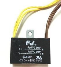 FJ 台灣製造 AC運轉電容 4+4u (4u+4u) 250v(方形/四線)