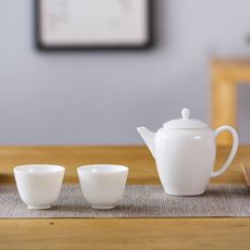 [千紅一品茶]玉瓷日式美人肩壺一壺兩杯茶具禮盒 (現貨)
