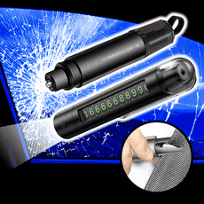 【四合一】車窗擊破器 擊破器 切割器 照明燈 號碼牌【178小舖】破窗器 玻璃擊破器 破窗擊破器