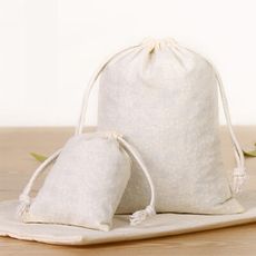 亞麻束口袋(4號-20x25cm) 米袋 棉麻袋 帆布袋 平口袋 手提袋 結緣品 禮物袋