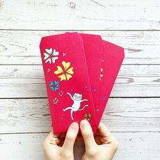 【萬用紅包袋】小貓跳舞(一包5入) / 新年紅包 / 婚禮紅包 / 創意卡通紅包