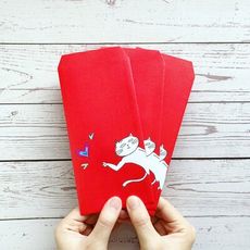 【萬用紅包袋】小貓愛你(一包5入) / 新年紅包 / 婚禮紅包 / 創意卡通紅包