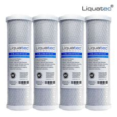 【LIQUATEC】壓縮活性碳濾心 CTO｜兩年份 4支組合｜美國 LIQ NSF42認證 10英吋