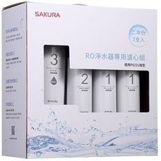 【SAKURA櫻花】F0194 RO淨水器專用濾心7支入(P0231二年份) F0161/F0151