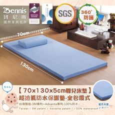 【班尼斯】【70x130x5CM嬰兒床專用‧全包式超透氣防水保潔墊】