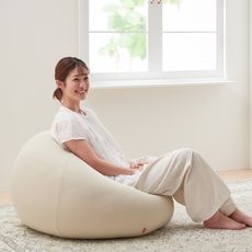 日本製hanalolo懶骨頭-洋蔥款170L針織布-貝吉色