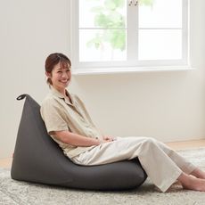 日本製hanalolo懶骨頭-POTORA款100L針織布-鐵灰綠色