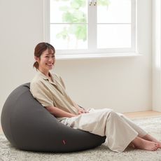 日本製hanalolo懶骨頭-洋蔥款170L針織布-鐵灰綠色